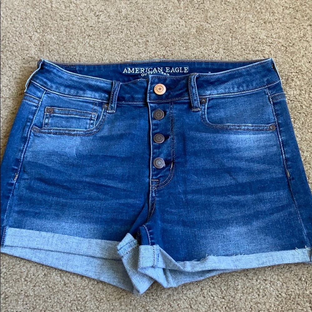 American Eagle Hi-Rise Shortie Shorts